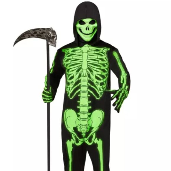 Adult Unisex Glow in the Dark Skeleton Costume - Picture 1 of 4